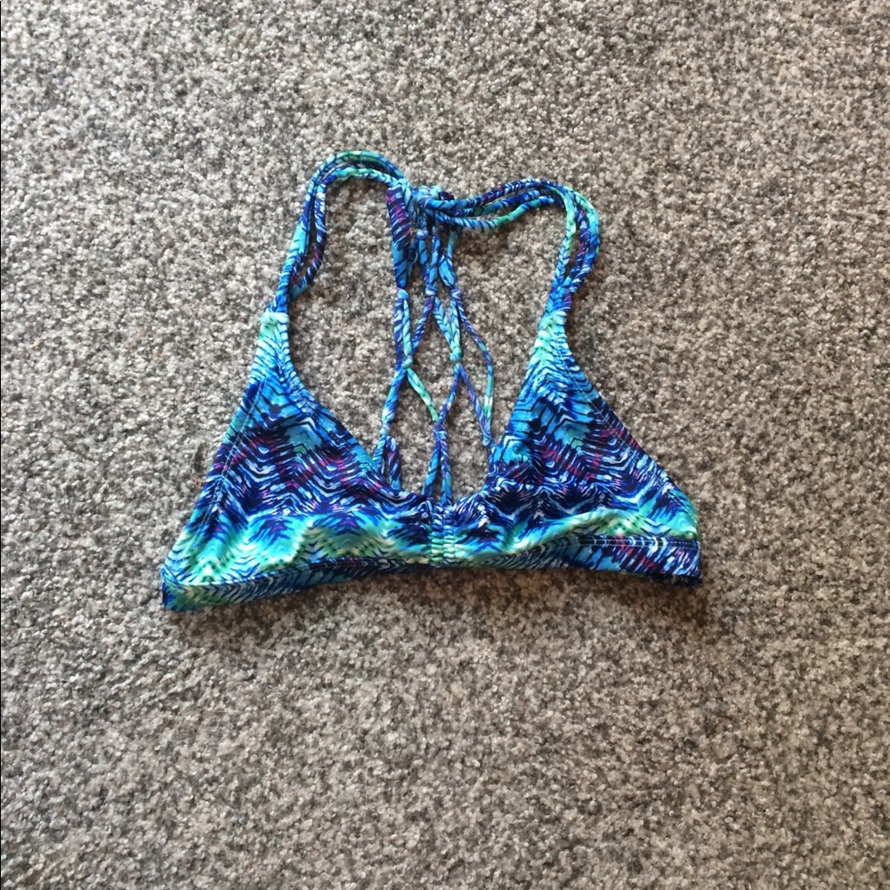 Turquoise Blue Swim Top